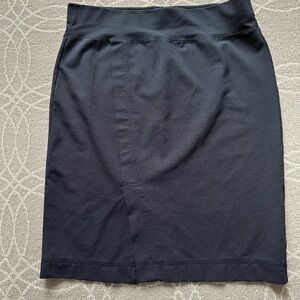 Navy Knee-Length Pencil Skirt for Work